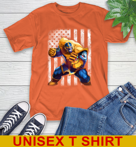 NBA Basketball Philadelphia 76ers Thanos Marvel American Flag Shirt T-Shirt 4