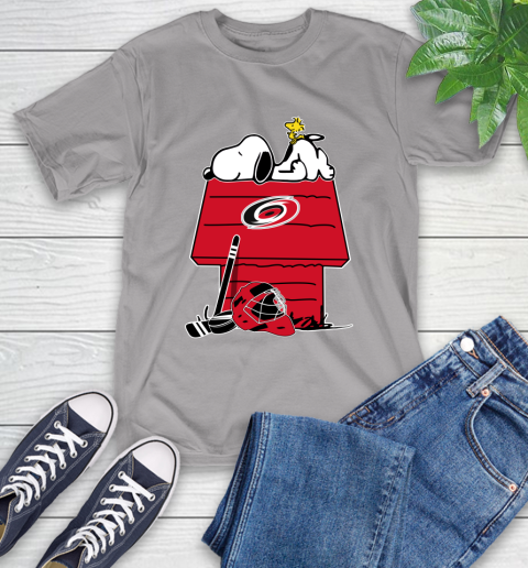 Carolina Hurricanes NHL Hockey Snoopy Woodstock The Peanuts Movie T-Shirt 6