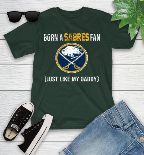 NHL Buffalo Sabres Hockey Loyal Fan Just Like My Daddy Shirt Youth T-Shirt 4