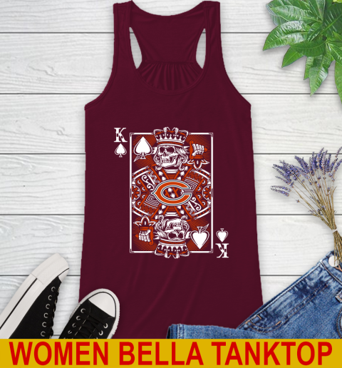 Chicago Bears NFL Football The King Of Spades Death Cards Shirt Racerback Tank 2