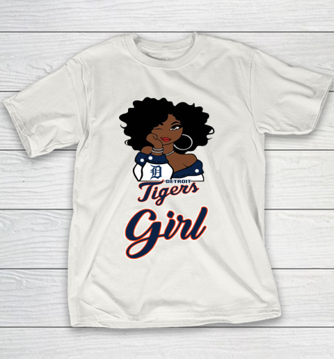Detroit Tigerss Girl MLB Youth T-Shirt 3