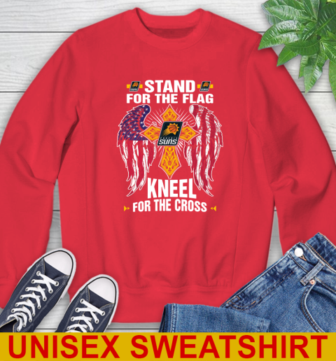 NBA Basketball Phoenix Suns Stand For Flag Kneel For The Cross Shirt Sweatshirt 12