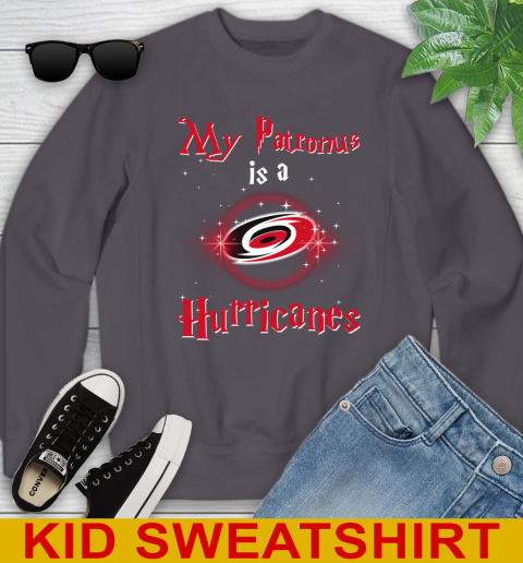 NHL Hockey Harry Potter My Patronus Is A Carolina Hurricanes Youth Sweatshirt 5