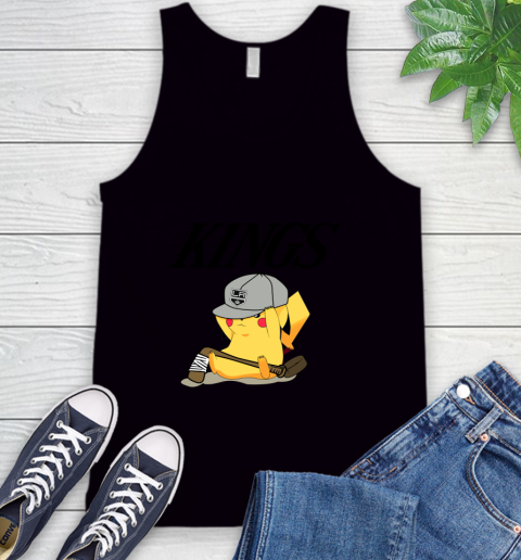 NHL Pikachu Hockey Sports Los Angeles Kings Tank Top 2