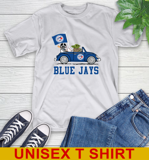 MLB Baseball Toronto Blue Jays Darth Vader Baby Yoda Driving Star Wars Shirt T-Shirt 12