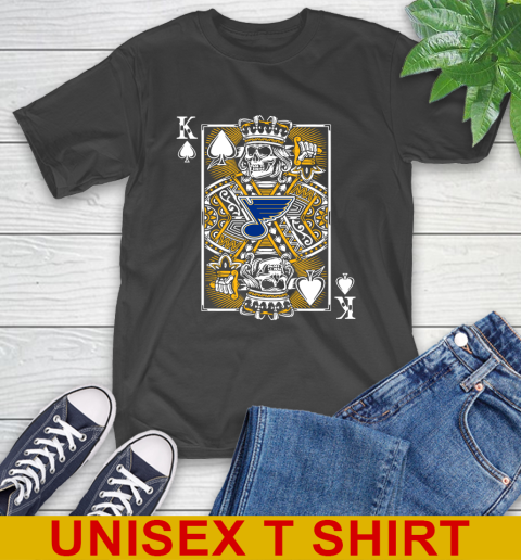 St.Louis Blues NHL Hockey The King Of Spades Death Cards Shirt T-Shirt