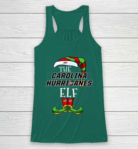 Carolina Hurricanes Christmas ELF Funny NHL Racerback Tank 5