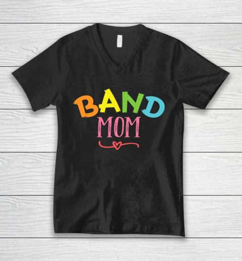 Mother's Day Funny Gift Ideas Apparel  band mom colorful design gift T Shirt V-Neck T-Shirt