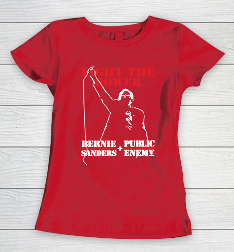 Fight The Power Bernie Sanders Public Enemy Women's T-Shirt - Image 10