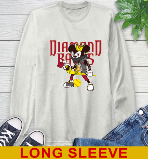 Arizona Diamondbacks MLB Baseball Mickey Peace Sign Sports Long Sleeve T-Shirt 12