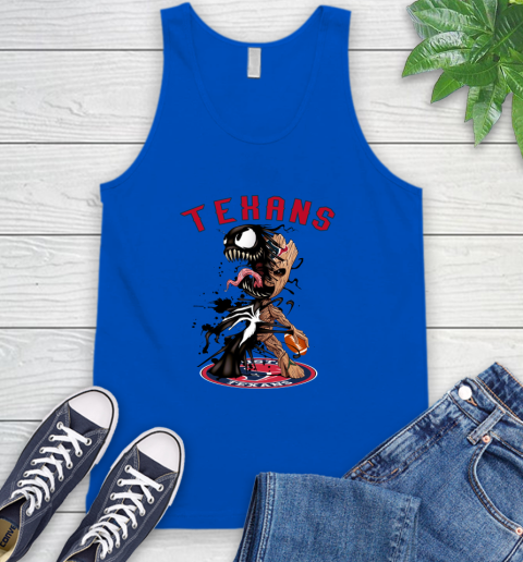 NFL Houston Texans Football Venom Groot Guardians Of The Galaxy Tank Top 5