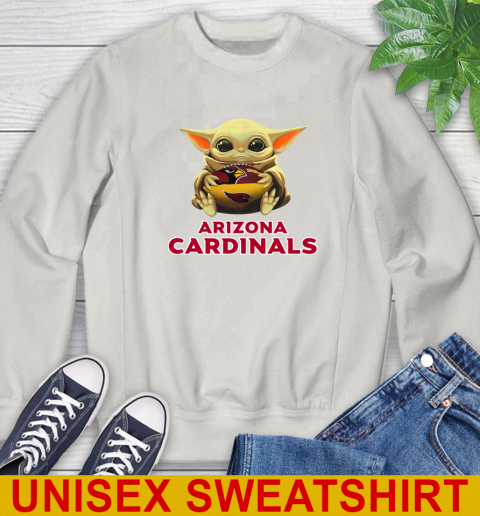 NFL Football Arizona Cardinals Baby Yoda Star Wars Shirt Sweatshirt 12
