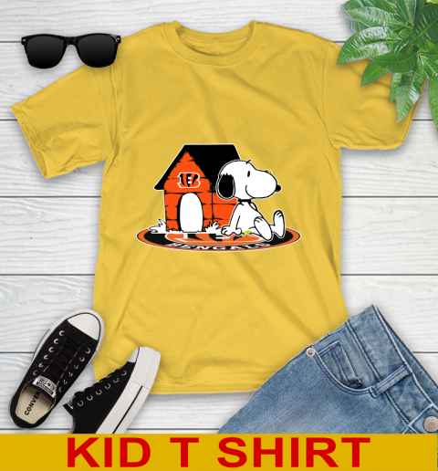 NFL Football Cincinnati Bengals Snoopy The Peanuts Movie Shirt Youth T-Shirt 8