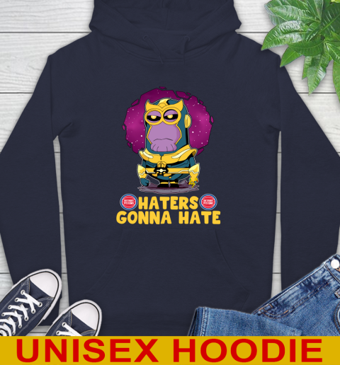 NBA Basketball Detroit Pistons Haters Gonna Hate Thanos Minion Marvel Shirt Hoodie 4