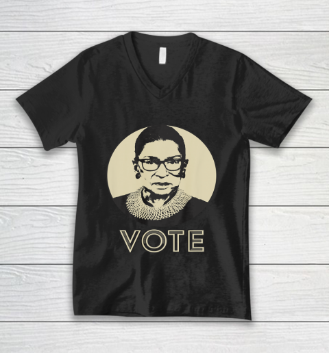 Ruth Bader Ginsburg RBG VOTE V-Neck T-Shirt