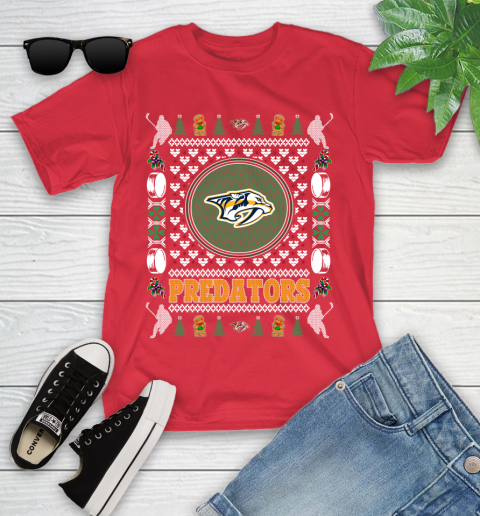 Nashville Predators Merry Christmas NHL Hockey Loyal Fan Ugly Shirt 112