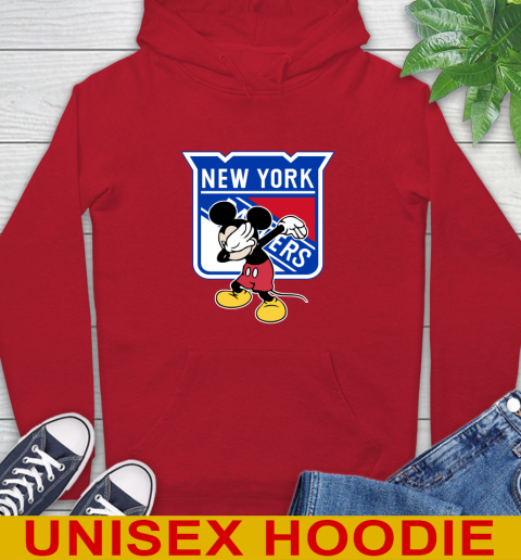 New York Rangers NHL Hockey Dabbing Mickey Disney Sports Hoodie 10
