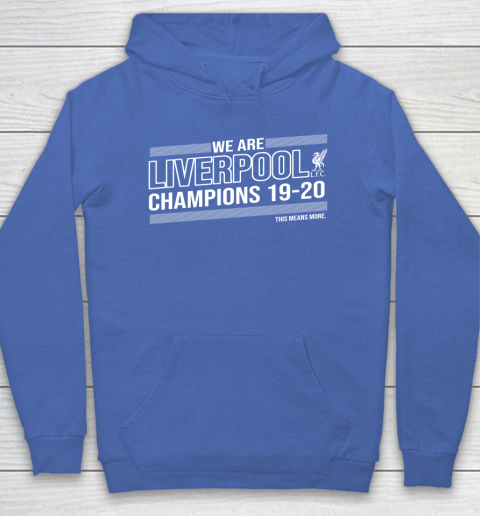 Liverpool champions hoodie 19 20 sales
