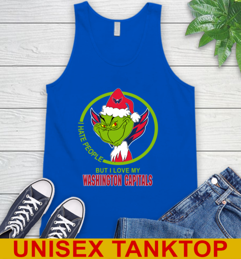 Washington Capitals NHL Christmas Grinch I Hate People But I Love My Favorite Hockey Team Tank Top 5