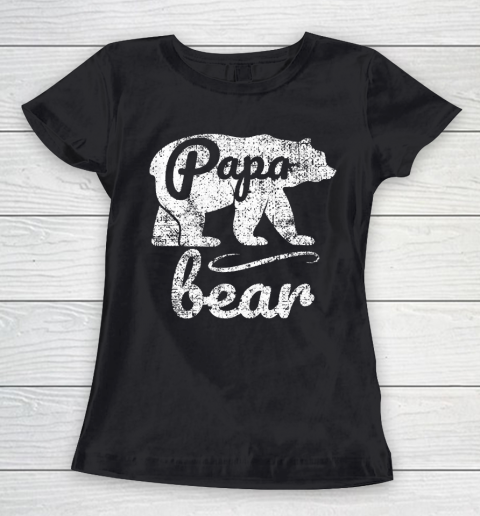 Father's Day Funny Gift Ideas Apparel  Papa Bear Dad Father T Shirt Women's T-Shirt