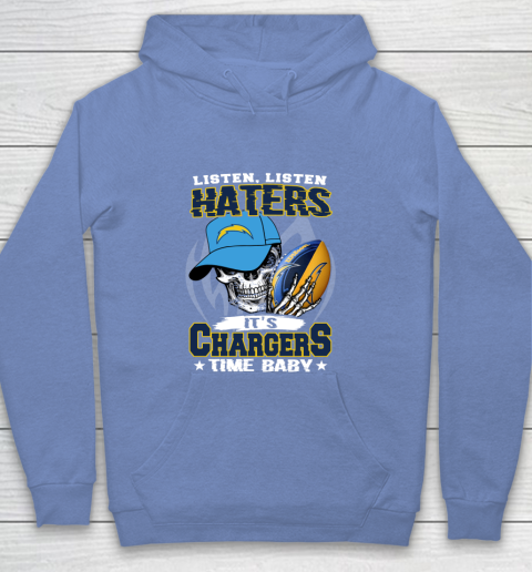 Listen Haters It is CHARGERS Time Baby NFL Youth Hoodie 8