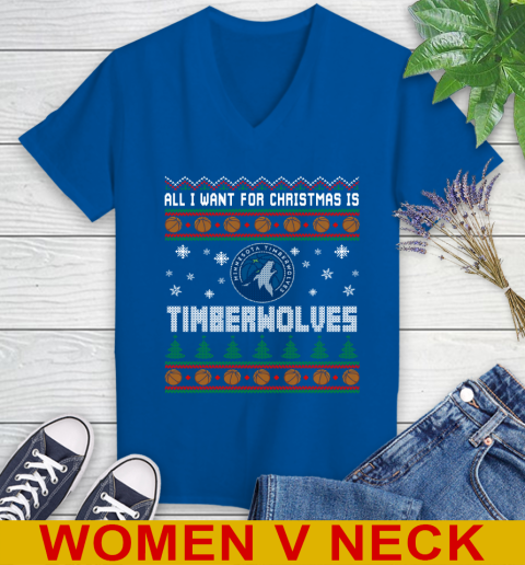 NBA Basketball All I Want For Christmas Is Minnesota Timberwolves 81