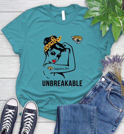 NFL Jacksonville Jaguars Girl Unbreakable Football Sports Women's T-Shirt 11