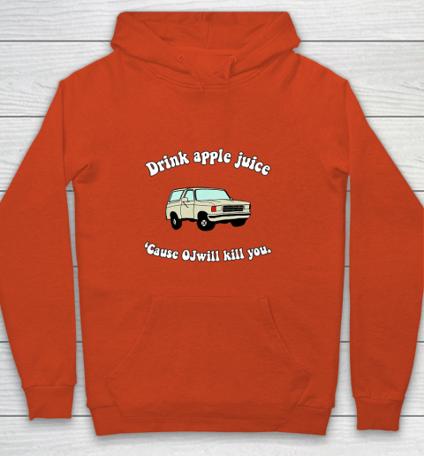 Drink Apple Juice Funny Youth Hoodie 3
