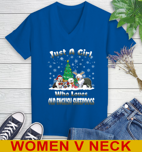 Christmas Just a girl who love old english sheepdogs dog pet lover 81