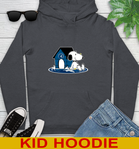 NBA Basketball Minnesota Timberwolves Snoopy The Peanuts Movie Shirt Youth Hoodie 9