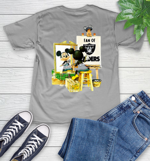 NFL Football Oakland Raiders Mickey Drawing Shirt 48