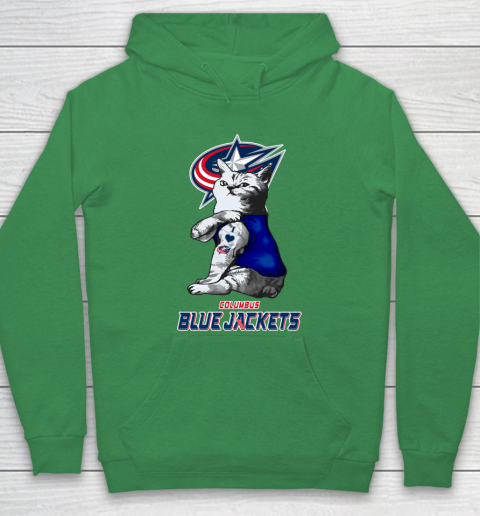 NHL My Cat Loves Columbus Blue Jackets Hockey Hoodie 5