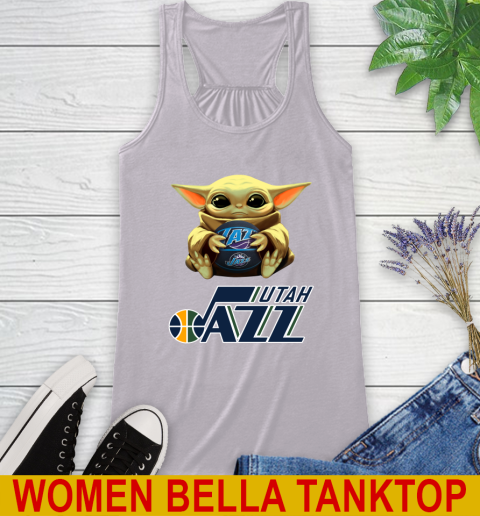 NBA Basketball Utah Jazz Star Wars Baby Yoda Shirt 41