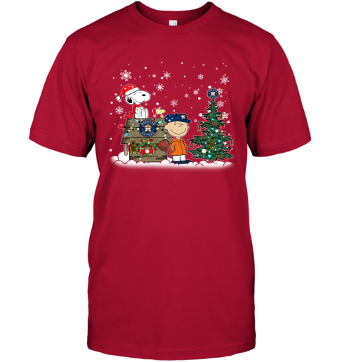 MLB Houston Astros Snoopy Charlie Brown Christmas Baseball Commissioner's  Trophy T Shirt Christmas Gift