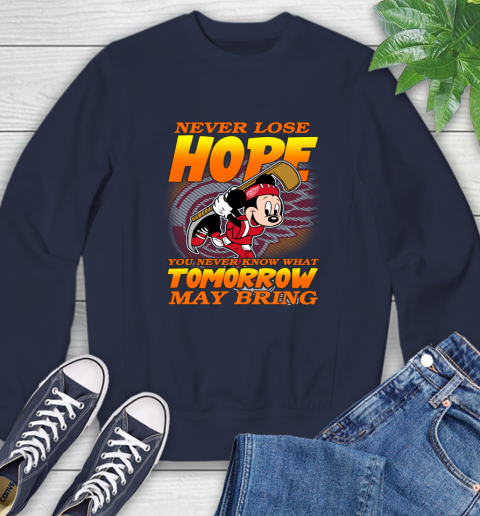 Detroit Red Wings NHL Hockey ootball Mickey Disney Never Lose Hope Sweatshirt 2