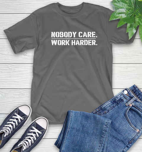 Lamar Jackson Nobody Cares Work Harder T-Shirt 10
