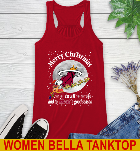 Miami Heat Merry Christmas To All And To Heat A Good Season NBA Basketball Sports Racerback Tank 4