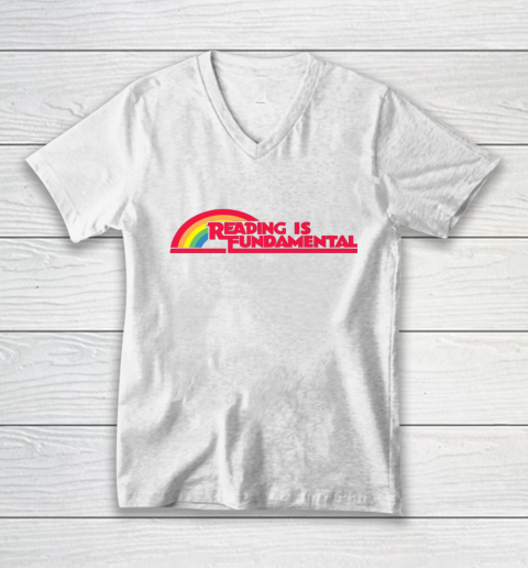 Reading Rainbow t shirt Reading is Fundamental Gay Rainbow V-Neck T-Shirt