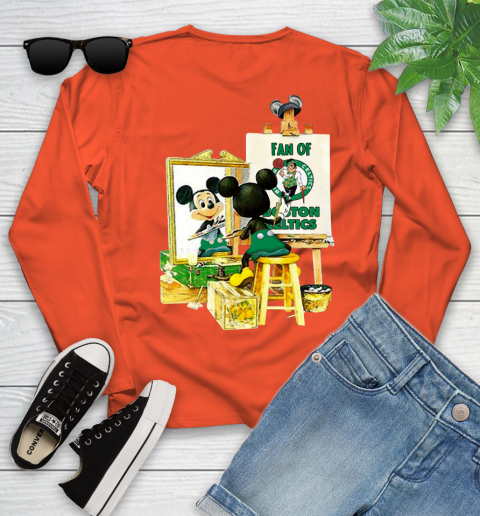 NBA Basketball Boston Celtics Mickey Drawing Shirt 115