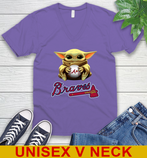 MLB Baseball Atlanta Braves Star Wars Baby Yoda Shirt 57