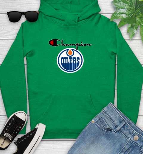 NHL Hockey Edmonton Oilers Champion Shirt Youth Hoodie 5