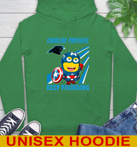 NFL Football Carolina Panthers Captain America Marvel Avengers Minion Shirt Hoodie 8