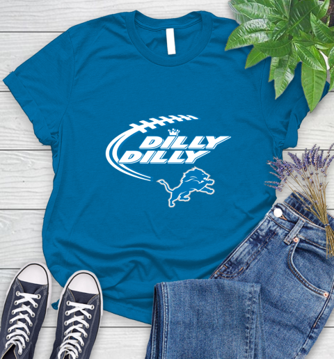 NFL Detroit Lions Dilly Dilly Football Sports Women's T-Shirt 7