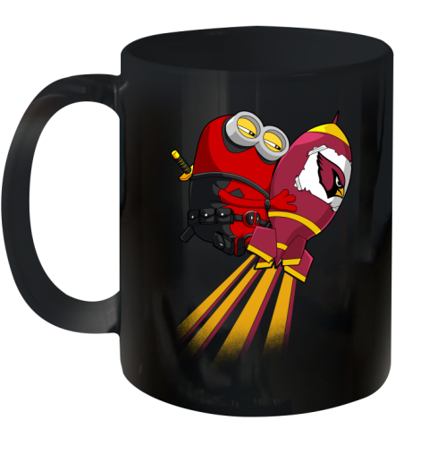 NFL Football Arizona Cardinals Deadpool Minion Marvel Shirt Ceramic Mug 11oz