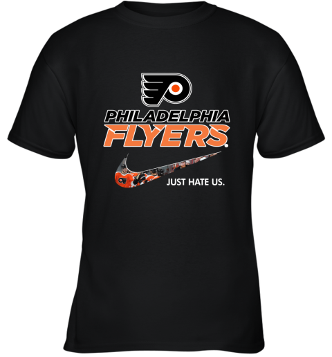 NHL Team Philadelphia Flyers x Nike Just Hate Us Hockey Youth T-Shirt