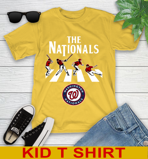 MLB Baseball Washington Nationals The Beatles Rock Band Shirt Youth T-Shirt 9