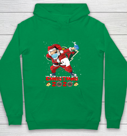 Minnesota Wild Funny Santa Claus Dabbing Christmas 2020 NHL Youth Hoodie 4