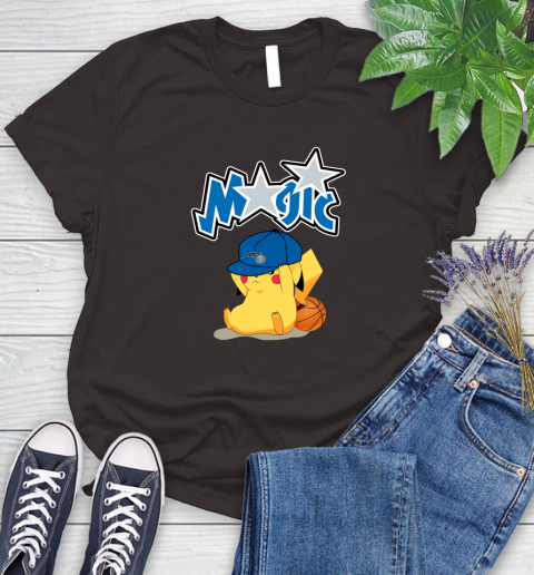 NBA Pikachu Basketball Sports Orlando Magic Women's T-Shirt 8