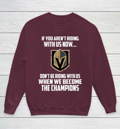 NHL Vegas Golden Knights Hockey We Become The Champions Youth Sweatshirt 4