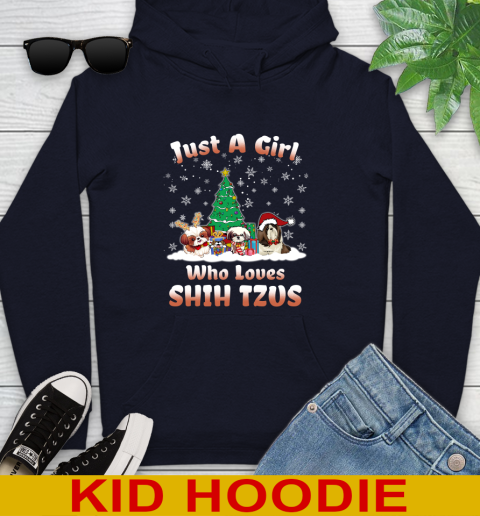 Christmas Just a girl who love shih tzus dog pet lover 271